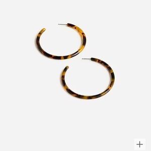 Tortoise Hoop Earrings